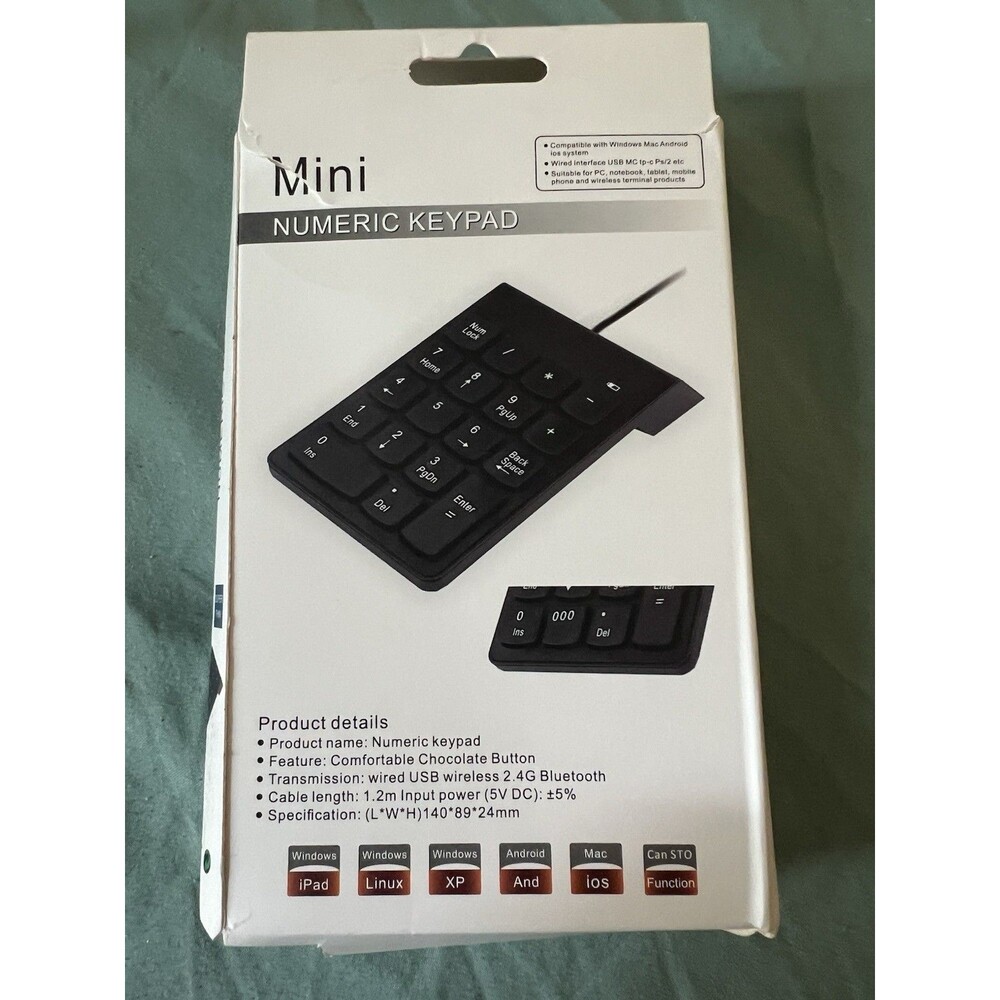 Mini Bluetooth Numeric Keyboard - Picture 2 of 2